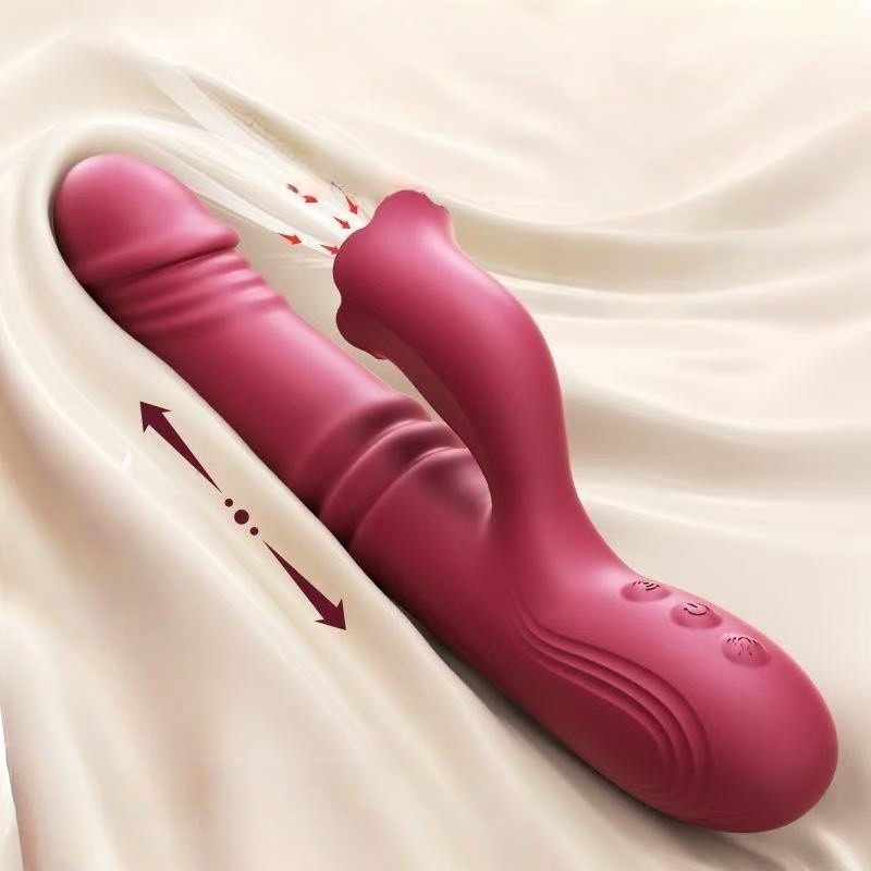 แท่งนวดสั่นแรงสำหรับผู้หญิง ชาร์จไฟได้ ยืดหดอัตโนมัติ เครื่องนวด อุปกรณ์สำหรับผู้ใหญ่369